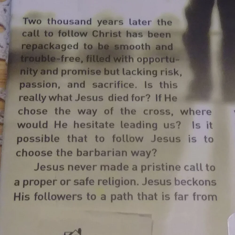 Book Sale! 3 for $10! Christian Faith - N The Barbarian Way